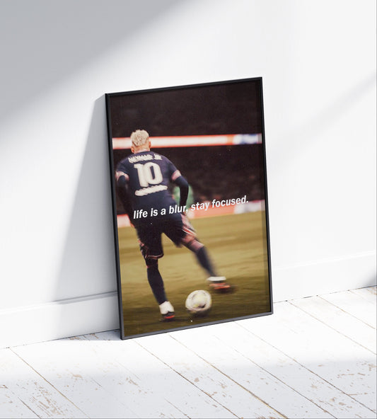 Neymar Jr 'Blur' Poster