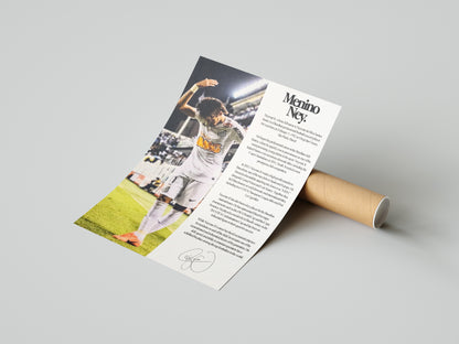 Neymar Jr Santos Poster