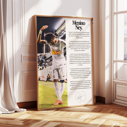 Neymar Jr Santos Poster