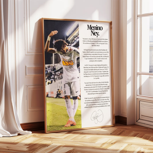 Neymar Jr Santos Poster