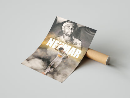 Neymar Jr Santos Poster
