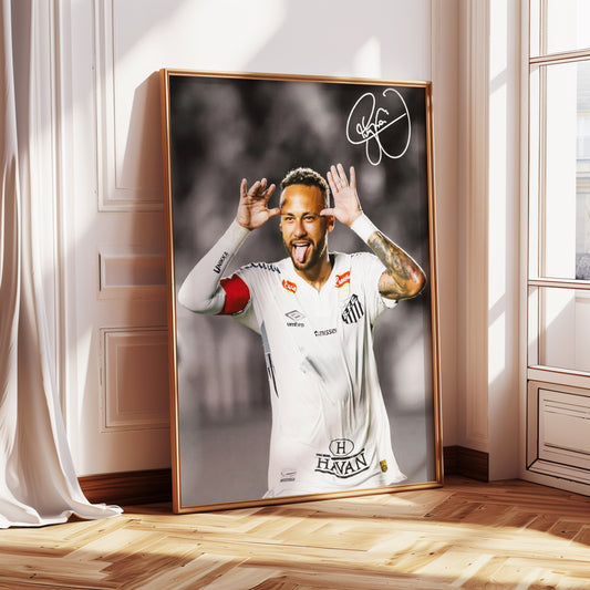 Neymar Signed Poster