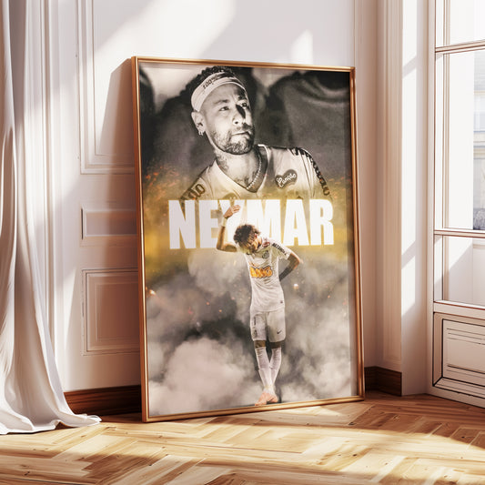 Neymar Jr Santos Poster