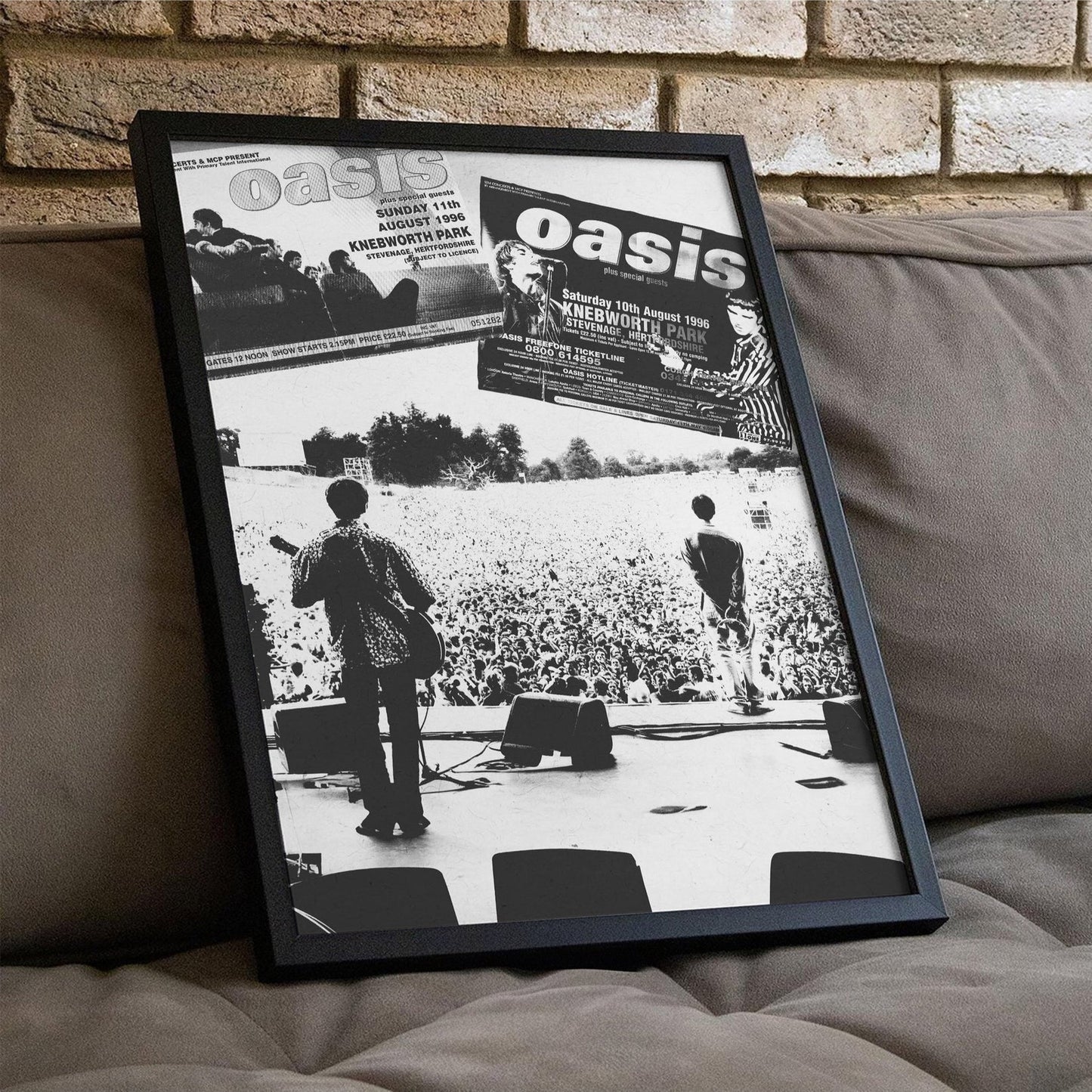 Oasis Knebworth 1996 Poster Print