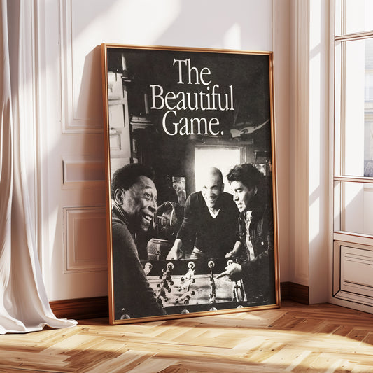 Maradona, Zidane, Pele "The Beautiful Game" Poster