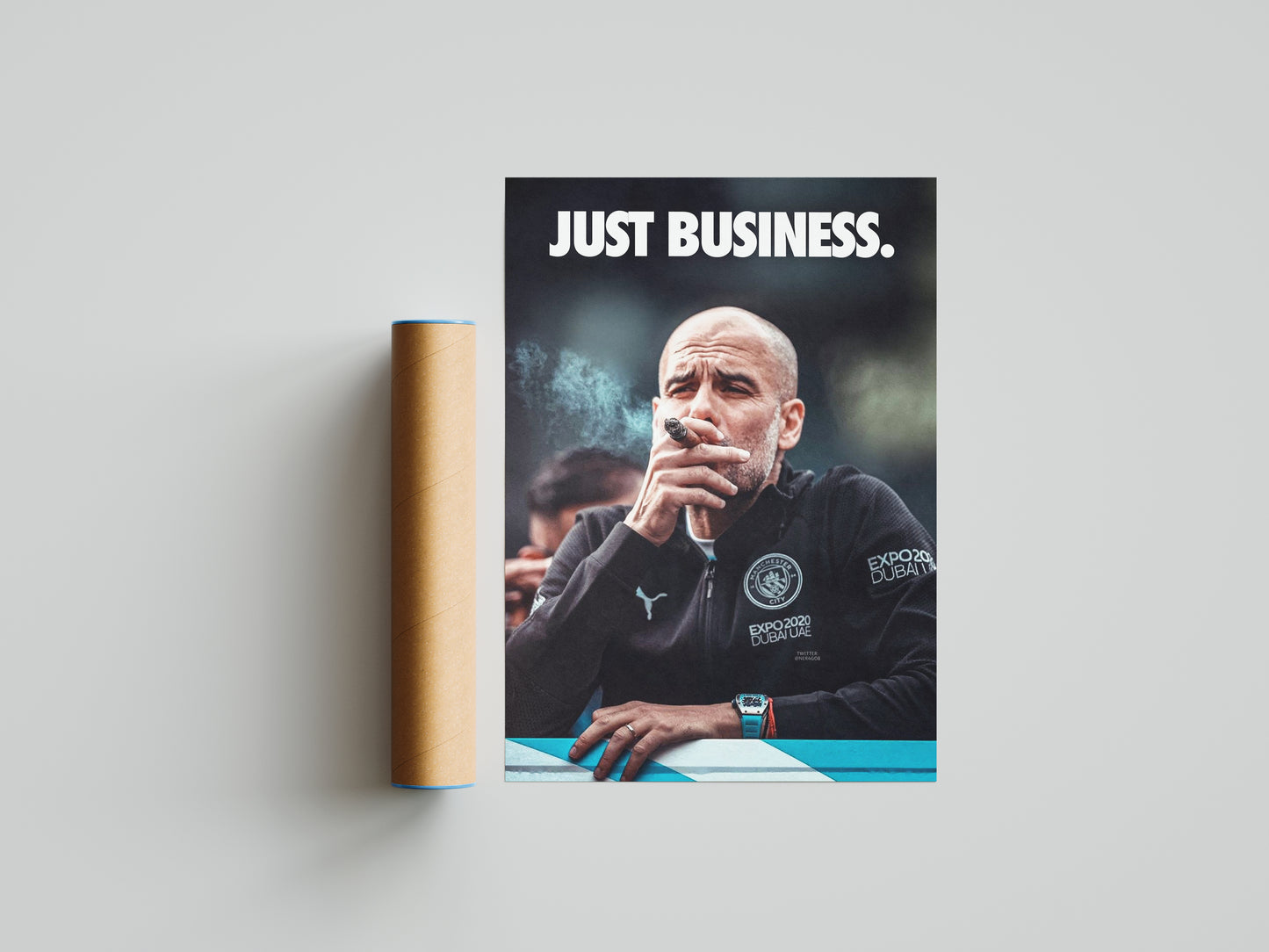 Pep Guardiola "Just Business" Poster Print