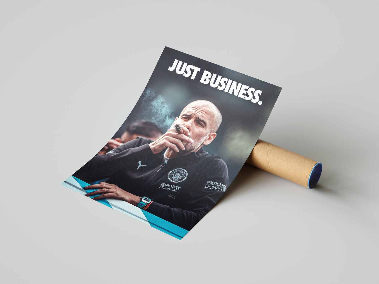 Pep Guardiola "Just Business" Poster Print