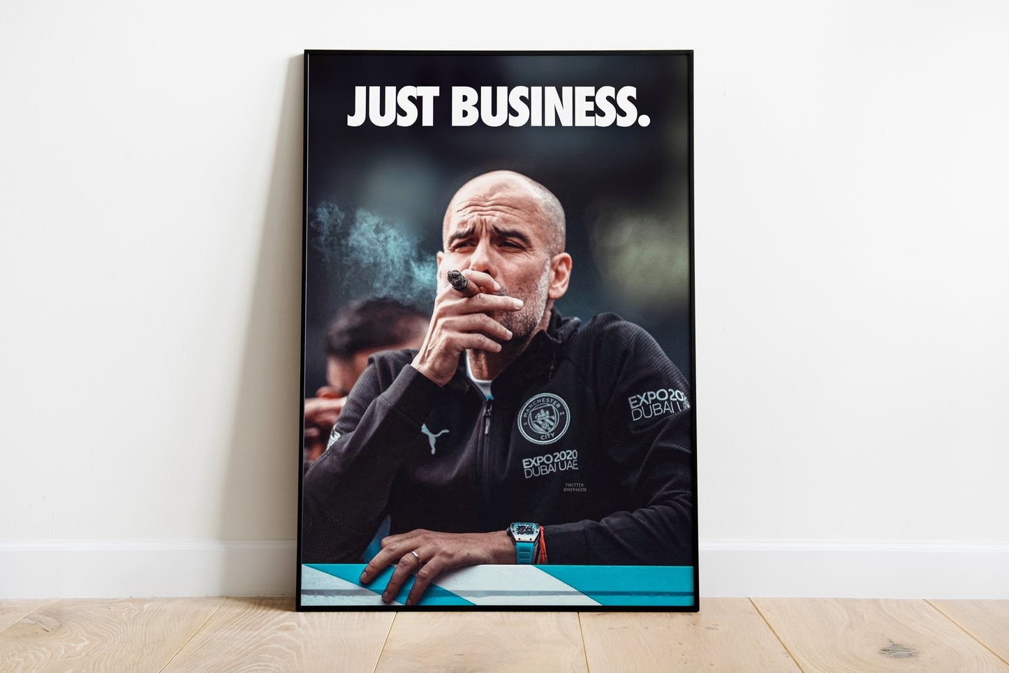 Pep Guardiola "Just Business" Poster Print