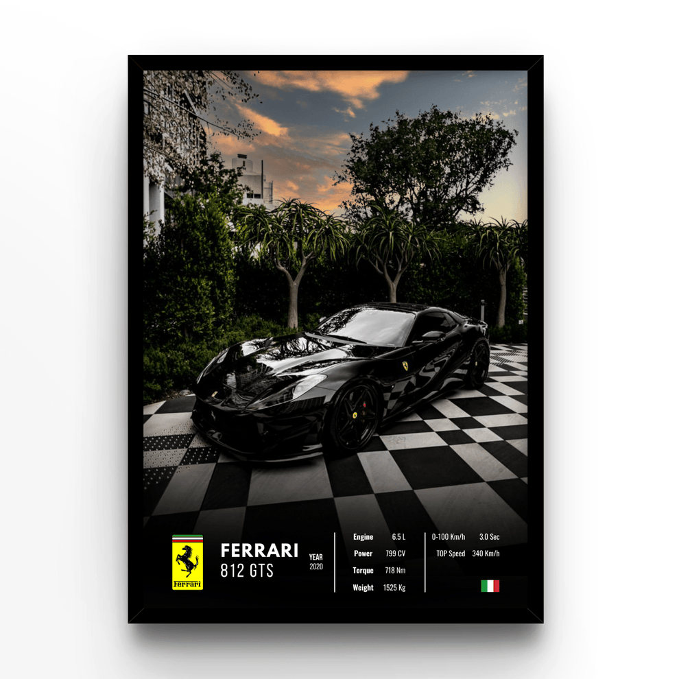 Ferrari 812 GTS Poster Print