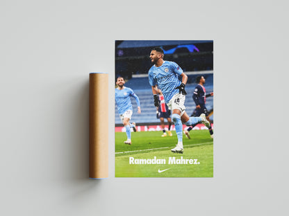 Riyad Mahrez Poster Print