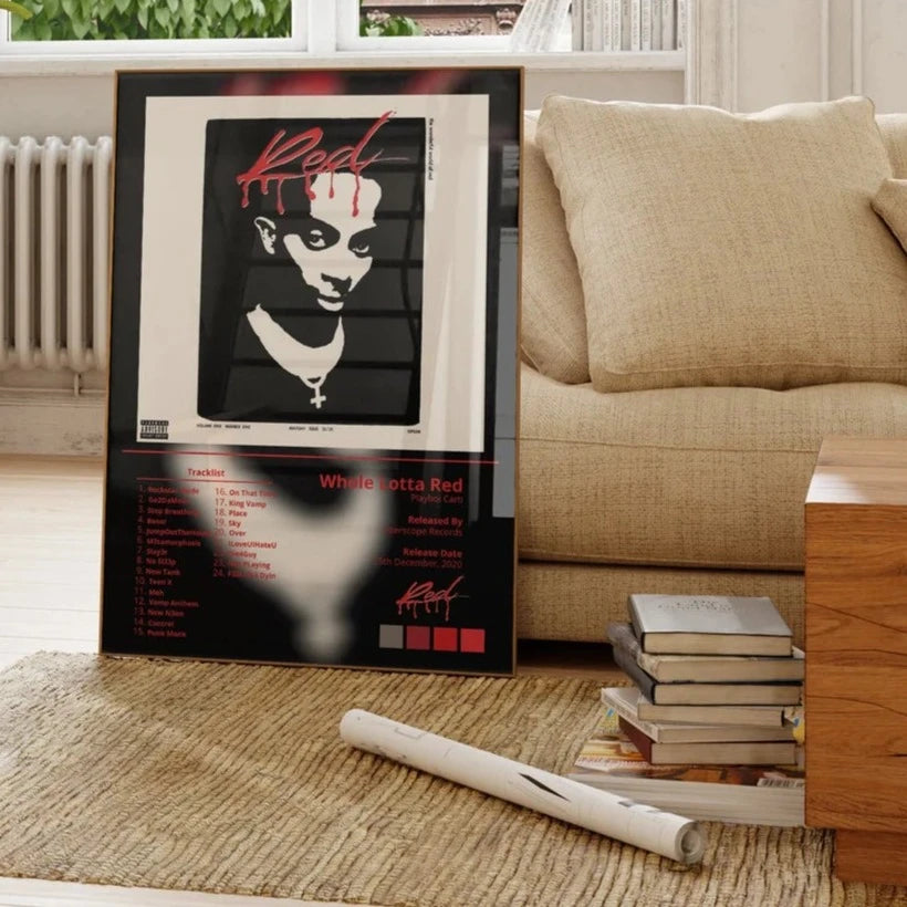 Playboi Carti "Whole Lotta Red" Album Poster