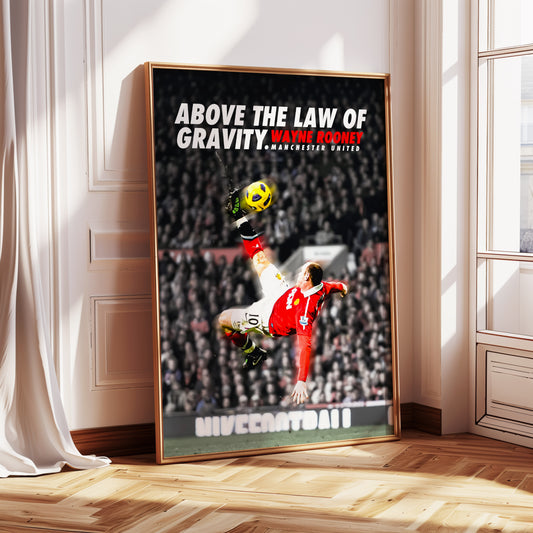 Wayne Rooney "Bicycle Kick" Poster