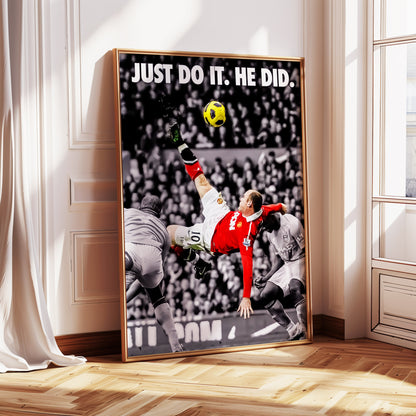 Wayne Rooney "Bicycle Kick" Poster