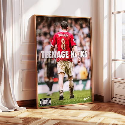 Wayne Rooney "Teenage Kicks" Poster