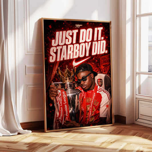 Bukayo Saka "Starboy" Poster