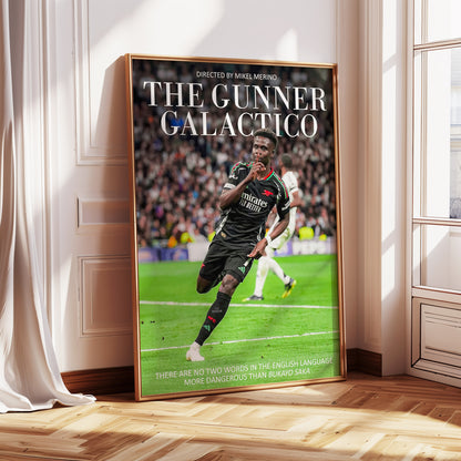 Bukayo Saka "Gunner Galactico" Poster