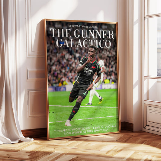 Bukayo Saka "Gunner Galactico" Poster