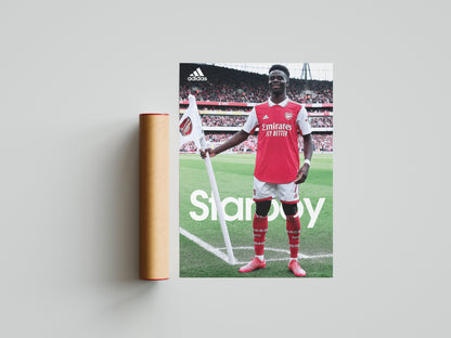 Bukayo Saka Poster Print