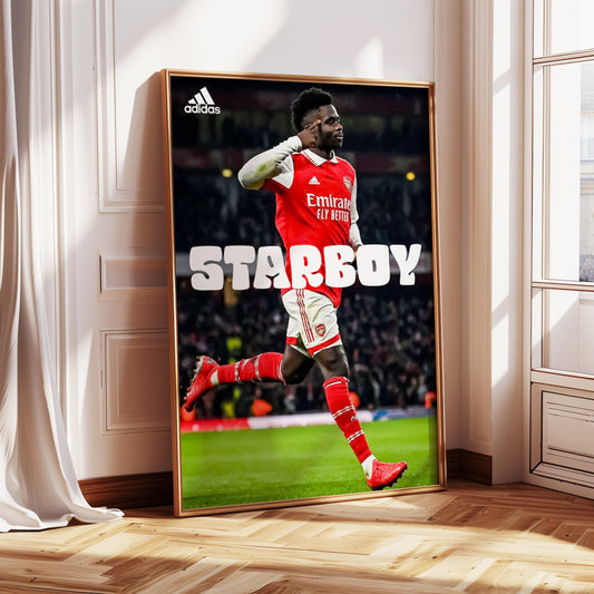 Bukayo Saka "Starboy" Poster