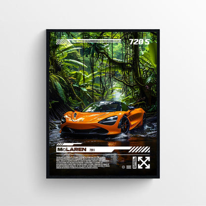 McLaren 720 S Rainforest Poster Print