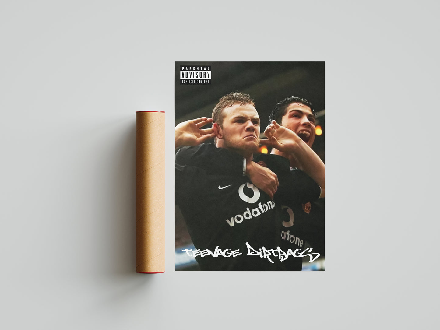 Rooney & Ronaldo "Teenage Dirtbags" Poster Print