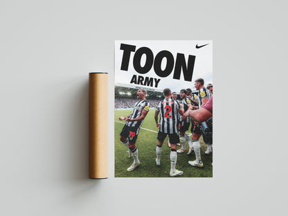 Newcastle United "Toon Army" Poster Print