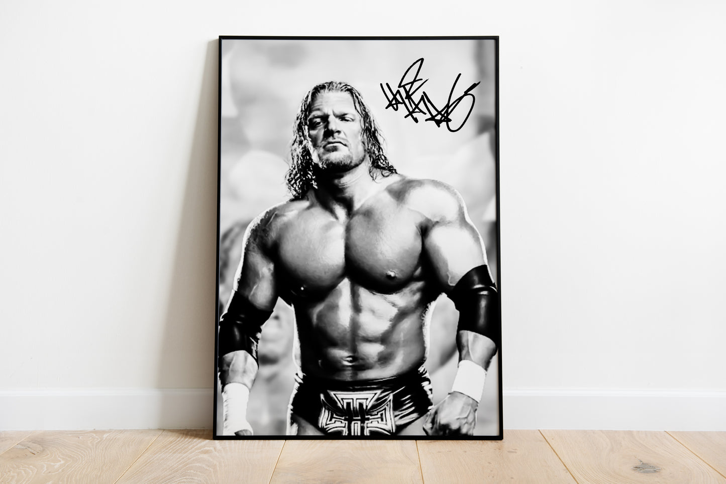 Triple H, WWE, signierte Unterschrift, Digitaldruck, Poster, Wand-Kunst-Dekor, Geburtstagsgeschenk, Ausdrucke