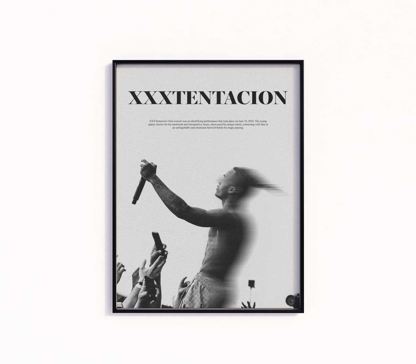 XXXTentacion, signierte Signatur, Hip Hop, Rap, Drill, Digitaldruck, Poster, Wand-Kunst-Dekor, Geburtstagsgeschenk, Ausdrucke