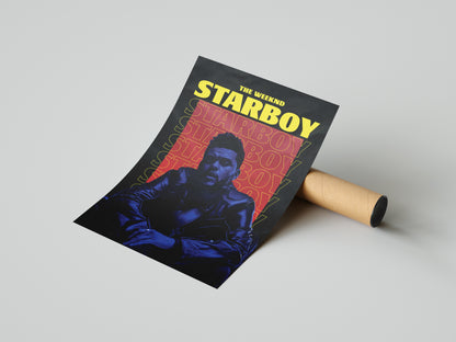 The Weeknd "STARBOY" Poster Print