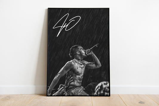 XXXTentacion, signierte Signatur, Hip Hop, Rap, Drill, Digitaldruck, Poster, Wand-Kunst-Dekor, Geburtstagsgeschenk, Ausdrucke