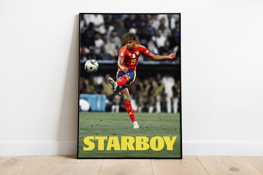 Lamine Yamal "Starboy" Poster Print