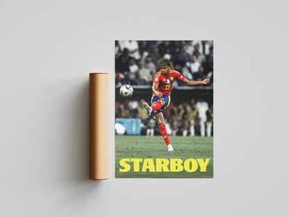 Lamine Yamal "Starboy" Poster Print