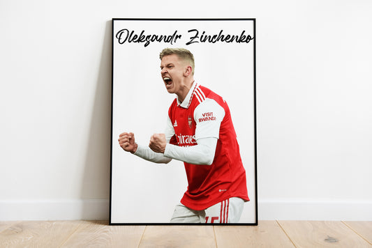 Zinchenko Poster Instant Download Oleksandr Zinchenko Wandkunst Zinchenko Ukraine Poster Geburtstagsgeschenk Arsenal Fan Geschenk druckbares Poster